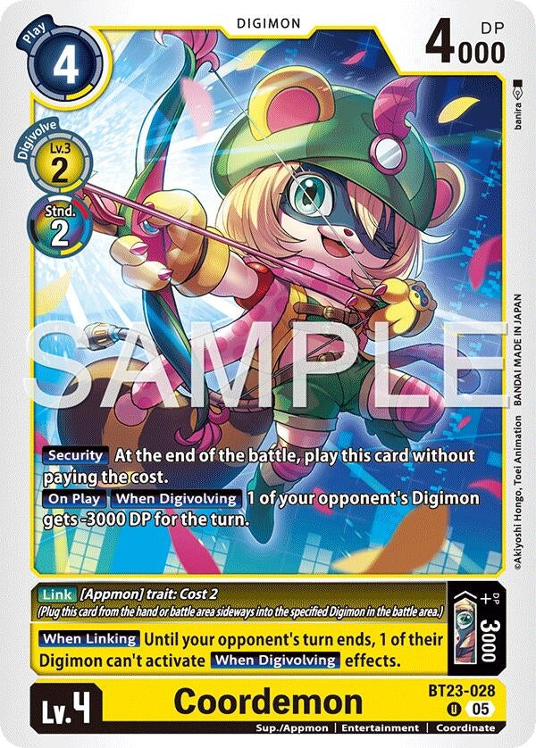 Image for Coordemon (BT23-028 U) (Hackers' Slumber) - Digimon Card Game