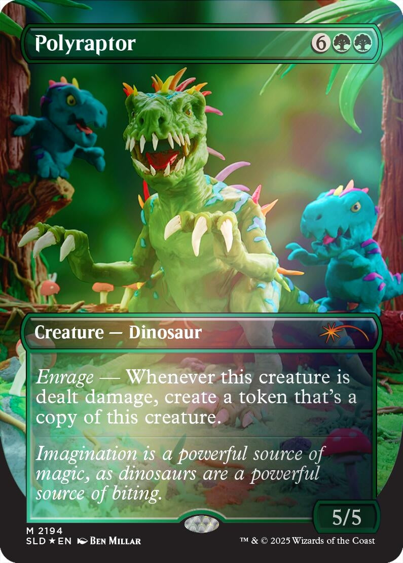 Image for Polyraptor (Rainbow Foil) (2194) (Secret Lair Drop Series) - Magic: The Gathering