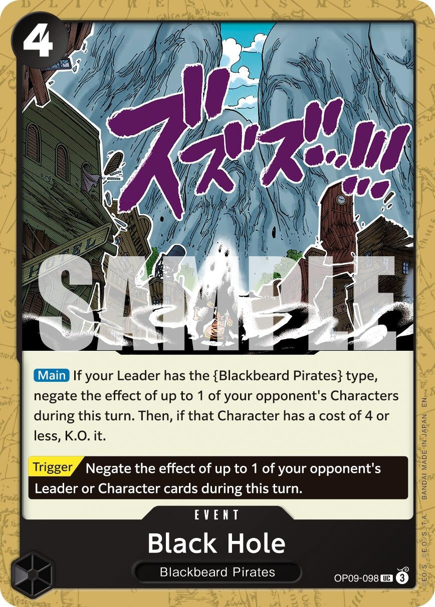 Image for Black Hole (Reprint) (OP09-098) (Premium Booster -The Best- Vol. 2) - One Piece Card Game