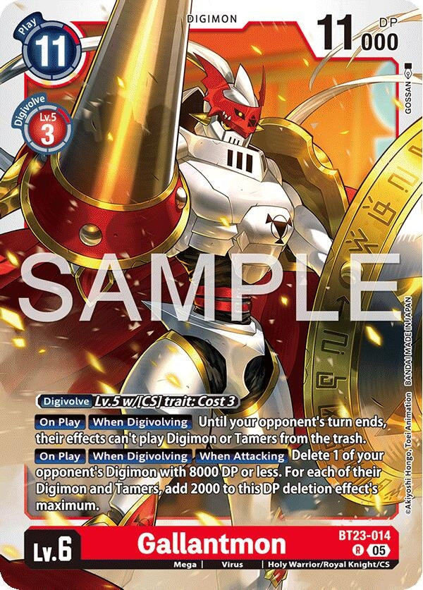 Image for Gallantmon (BT23-014 R) (Hackers' Slumber) - Digimon Card Game