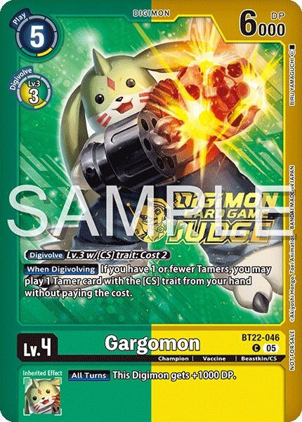 Image for Gargomon (Judge Pack 2025 Wave 2) (BT22-046 C) (Cyber Eden) - Digimon Card Game