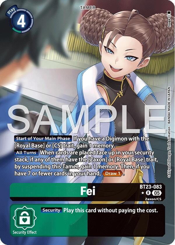 Image for Fei (Alternate Art) (BT23-083 R) (Hackers' Slumber) - Digimon Card Game