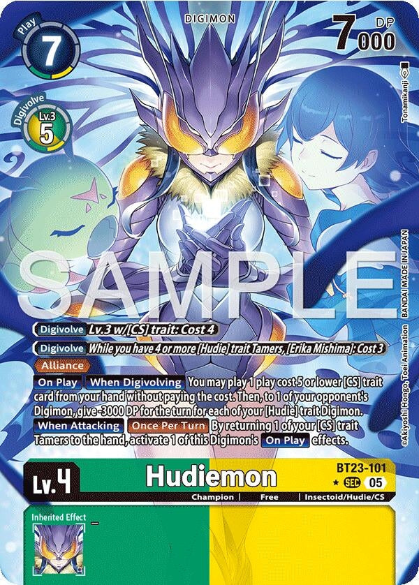 Image for Hudiemon (Alternate Art) (BT23-101 SEC) (Hackers' Slumber) - Digimon Card Game
