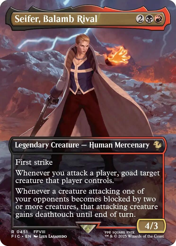Image for Seifer, Balamb Rival (Borderless) (451) (Commander: FINAL FANTASY) - Magic: The Gathering