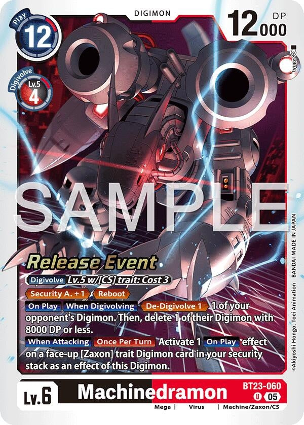 Image for Machinedramon (BT23-060 U) (Hackers' Slumber Release Event Cards) - Digimon Card Game