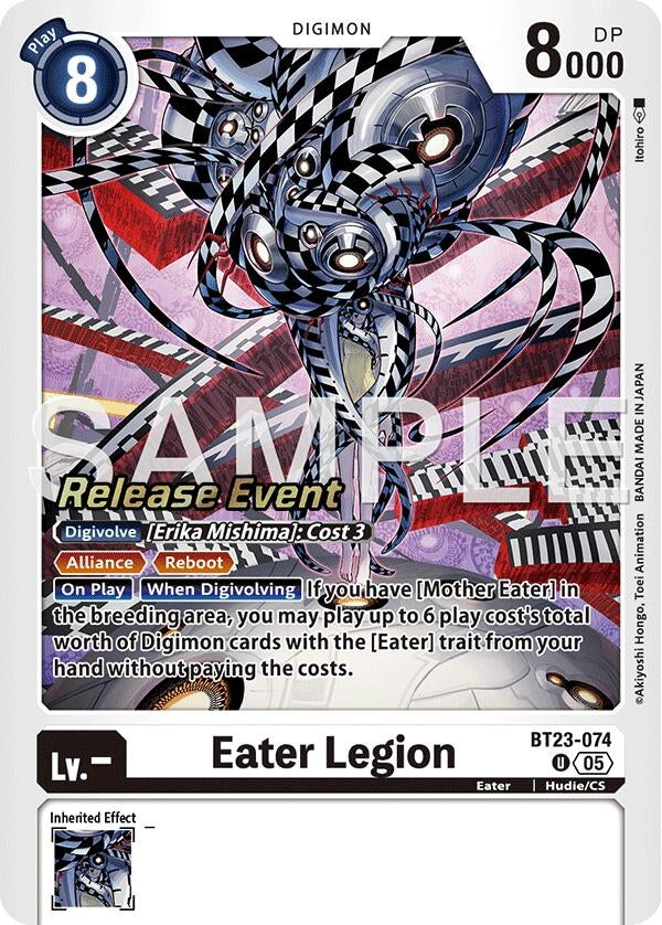 Image for Eater Legion (BT23-074 U) (Hackers' Slumber Release Event Cards) - Digimon Card Game