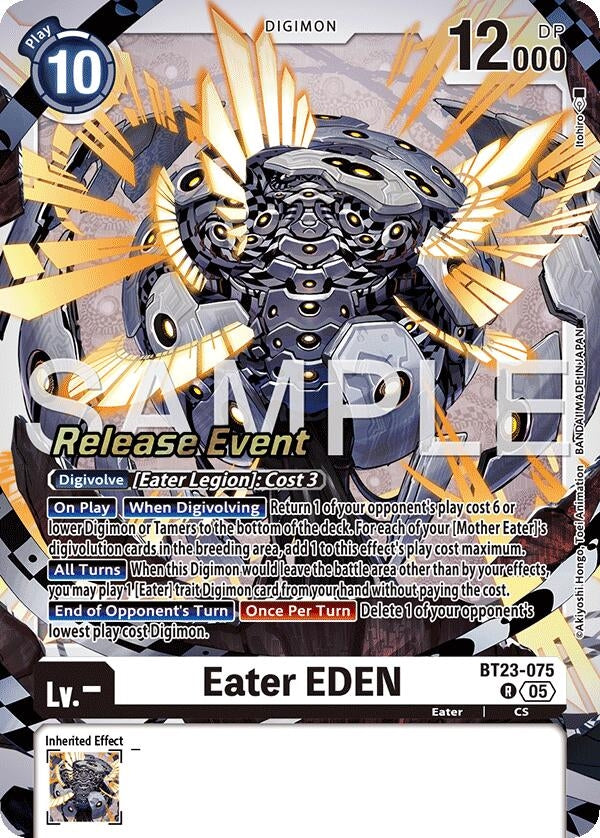 Image for Eater EDEN (BT23-075 R) (Hackers' Slumber Release Event Cards) - Digimon Card Game