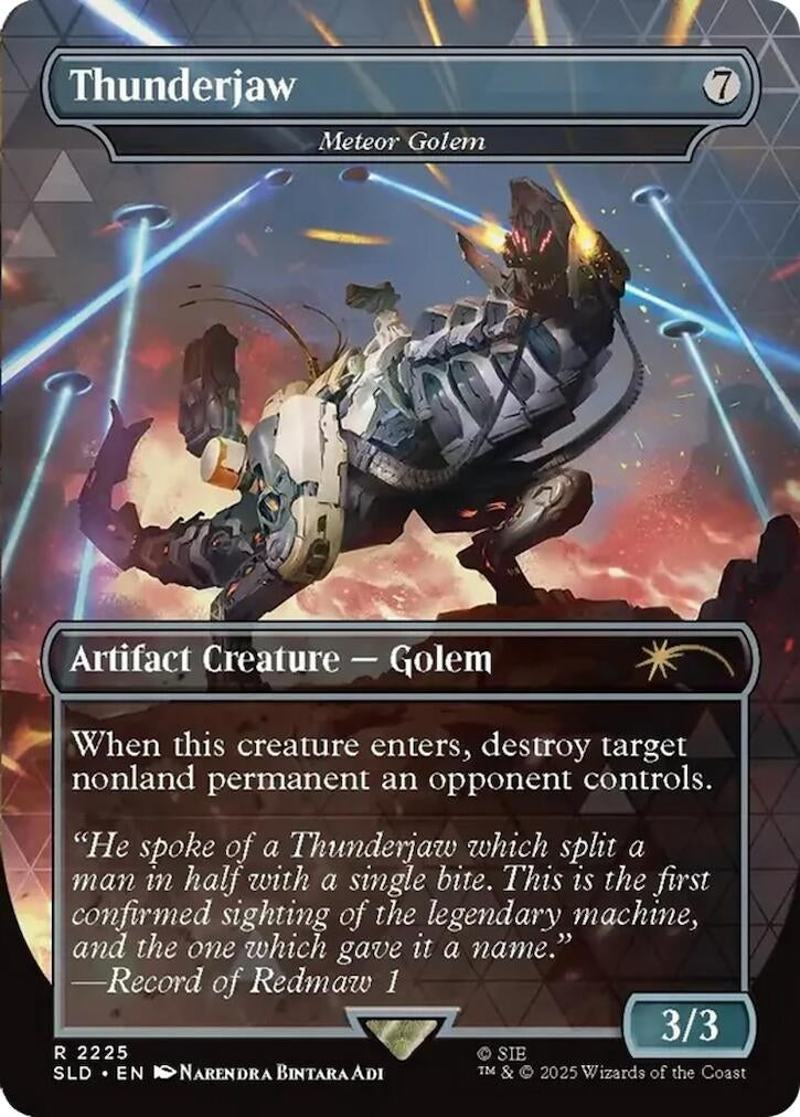 Image for Thunderjaw - Meteor Golem (2225) (Secret Lair Drop Series) - Magic: The Gathering