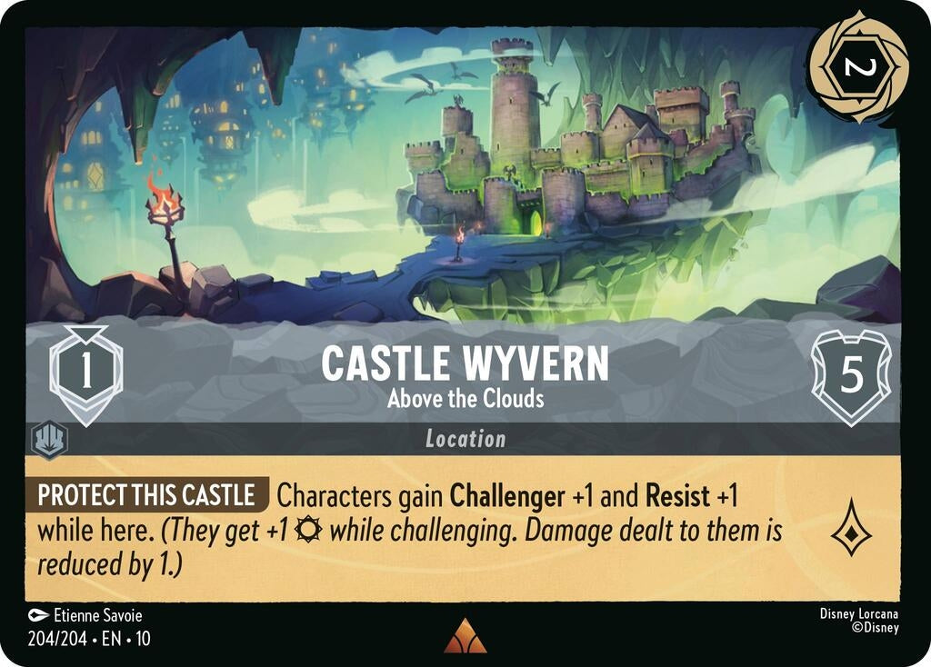 Image for Castle Wyvern - Above the Clouds (204/204) (Whispers in the Well) - Disney Lorcana