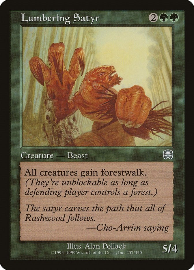 Image for Lumbering Satyr (257) (Mercadian Masques) - Magic: The Gathering