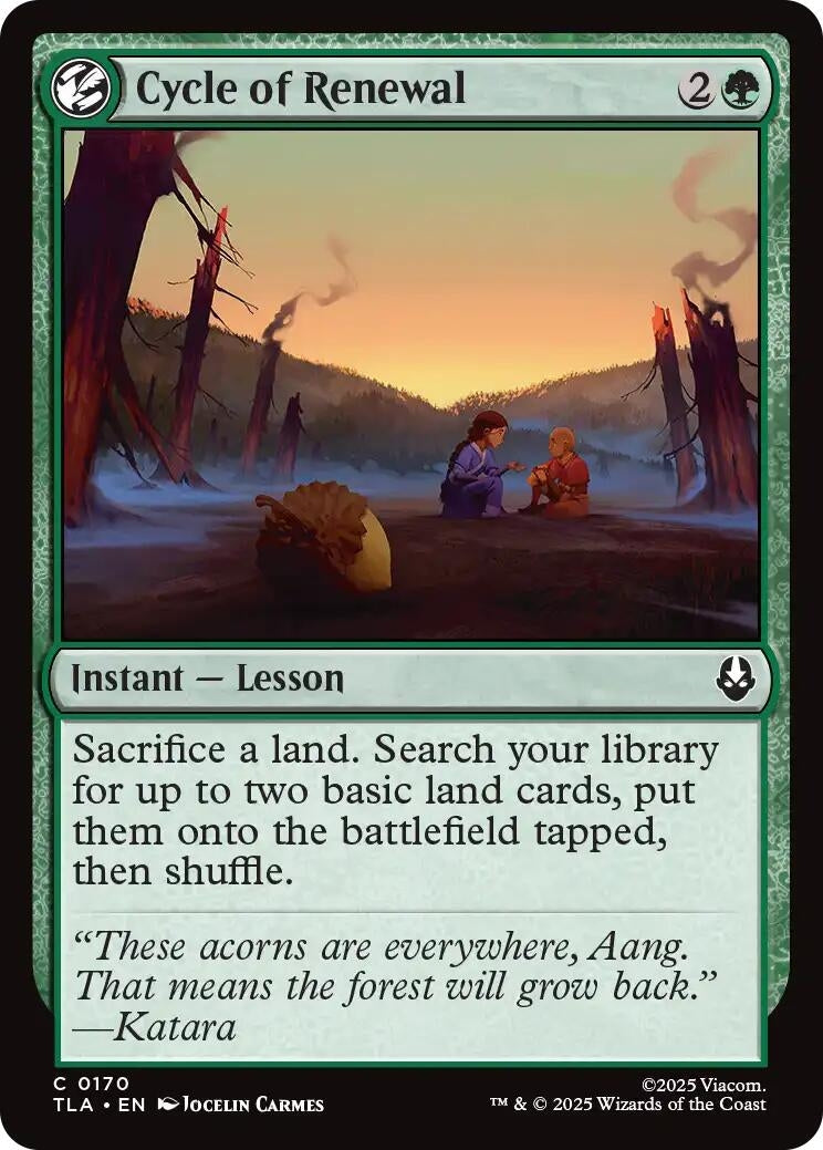 Image for Cycle of Renewal (170) (Avatar: The Last Airbender) - Magic: The Gathering