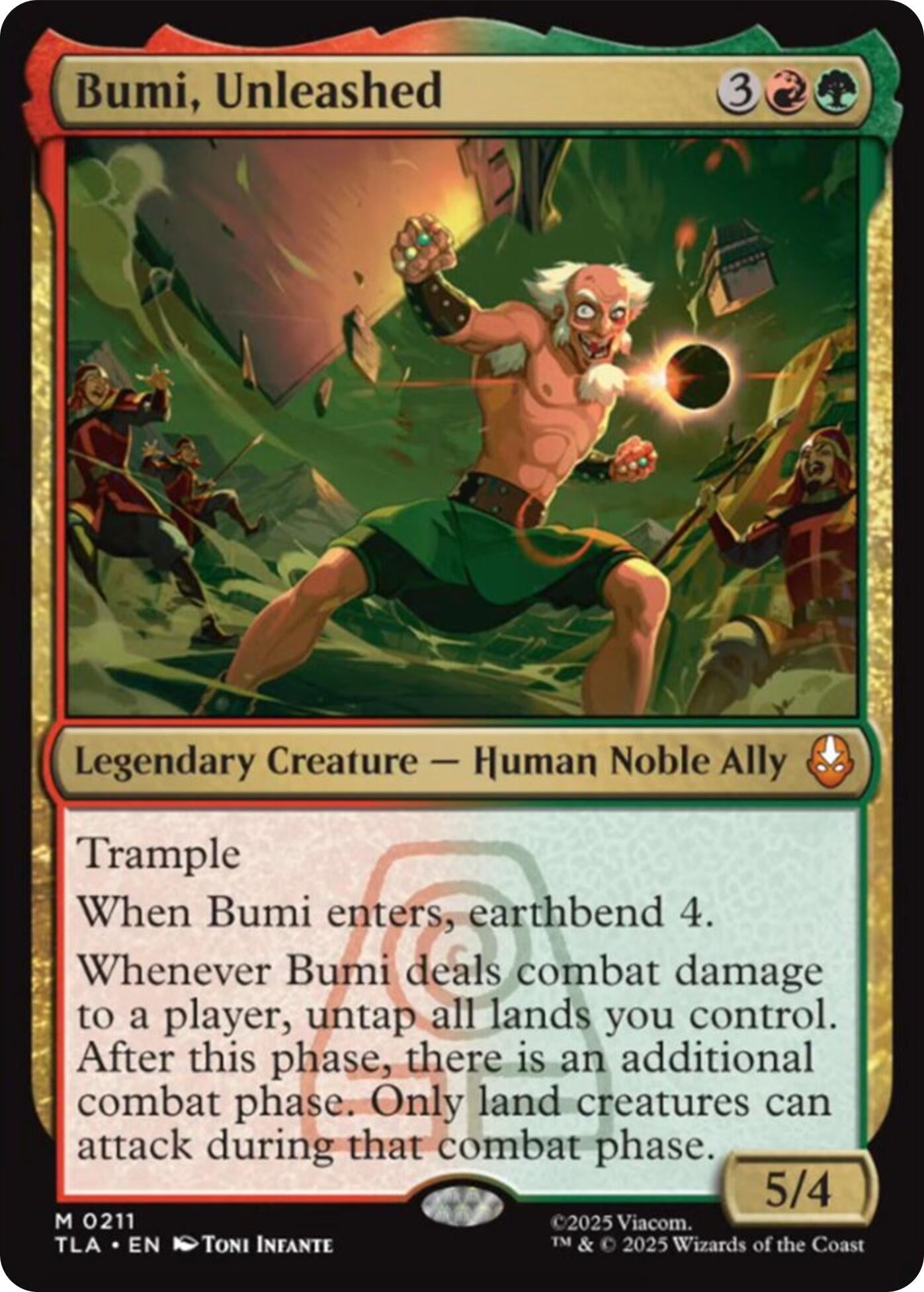 Image for Bumi, Unleashed (211) (Avatar: The Last Airbender) - Magic: The Gathering