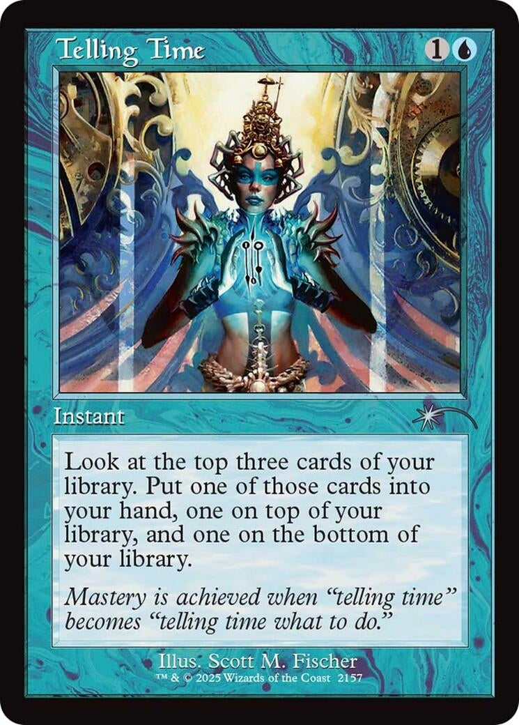 Image for Telling Time (Retro Frame) (2157) (Secret Lair Drop Series) - Magic: The Gathering
