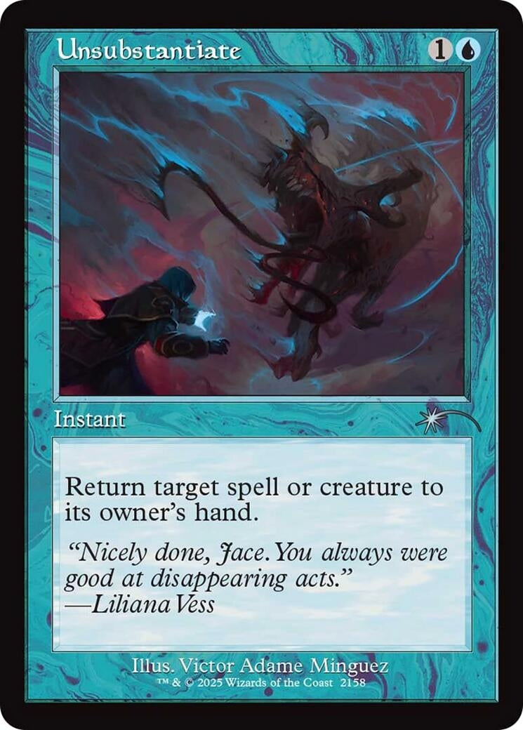 Image for Unsubstantiate (Retro Frame) (2158) (Secret Lair Drop Series) - Magic: The Gathering