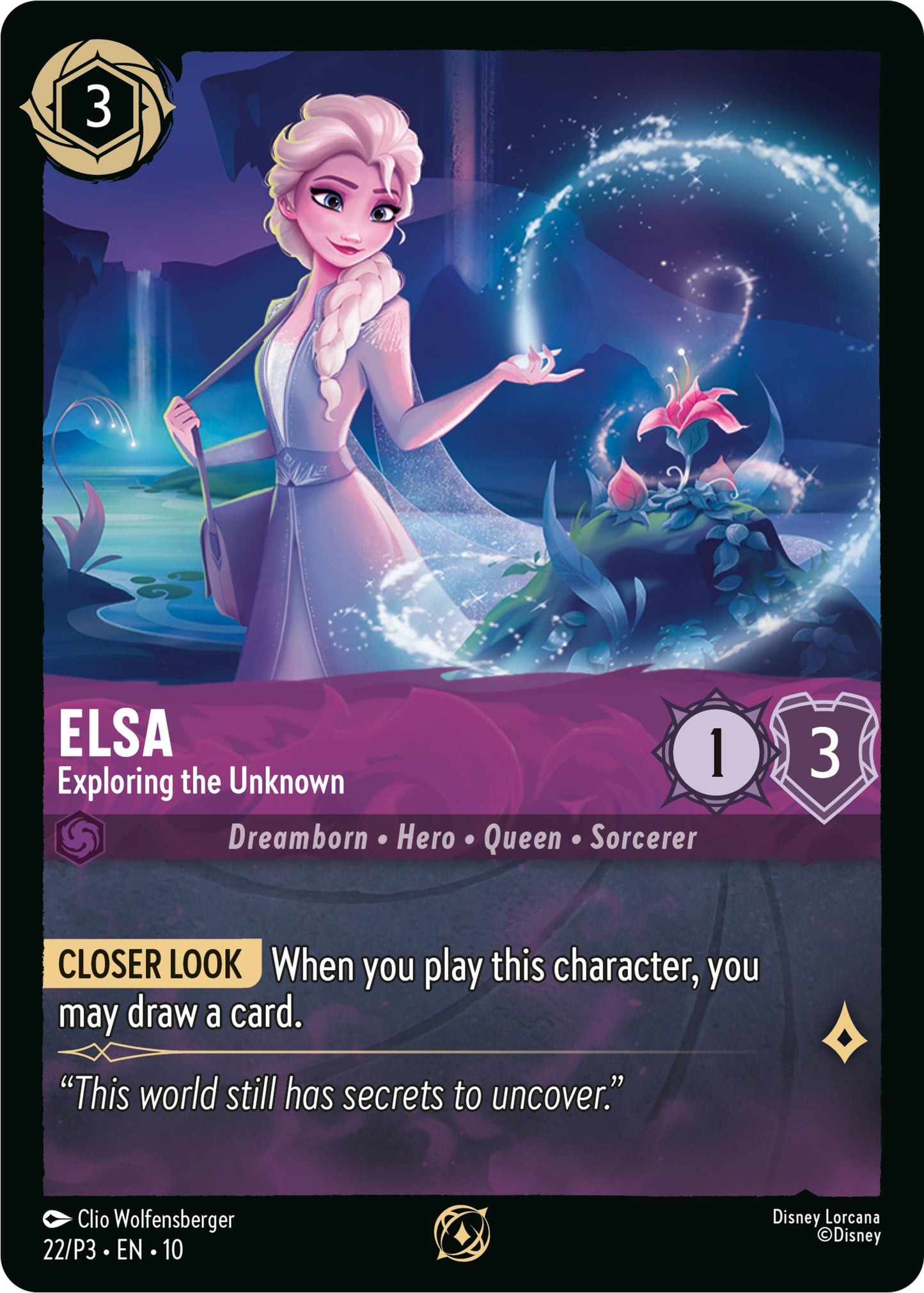 Image for Elsa - Exploring the Unkown (22) (Disney Lorcana Promo Cards) - Disney Lorcana