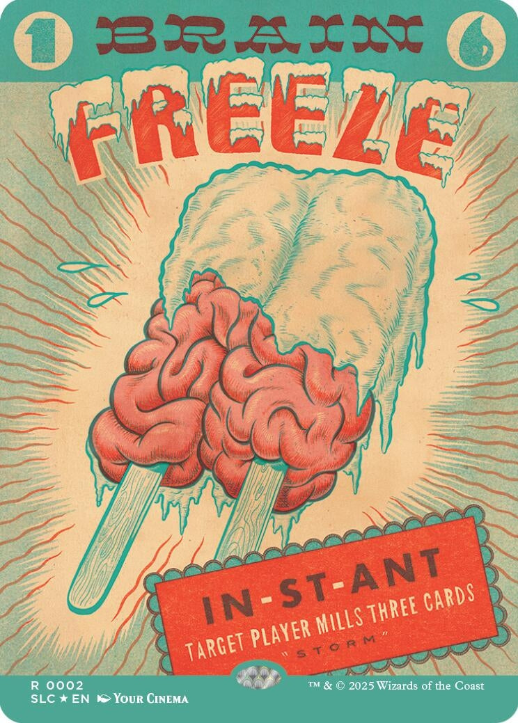 Image for Brain Freeze (Halo Foil) (29) (Secret Lair Countdown Kit) - Magic: The Gathering