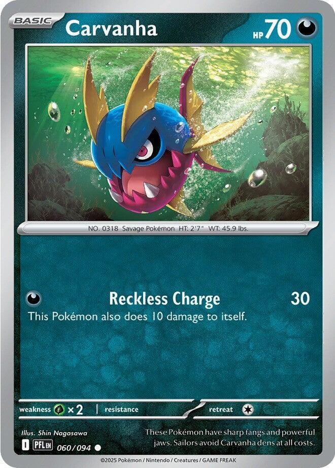 Carvanha (060/094) (ME02: Phantasmal Flames)