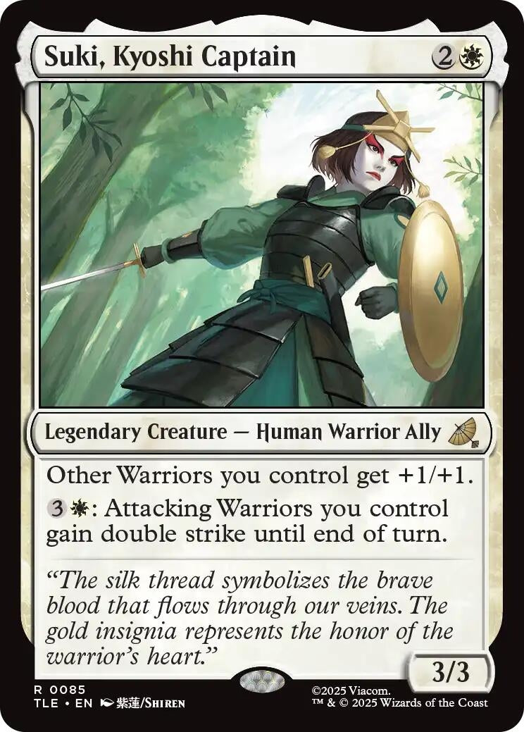 Image for Suki, Kyoshi Captain (85) (Avatar: The Last Airbender: Eternal-Legal) - Magic: The Gathering