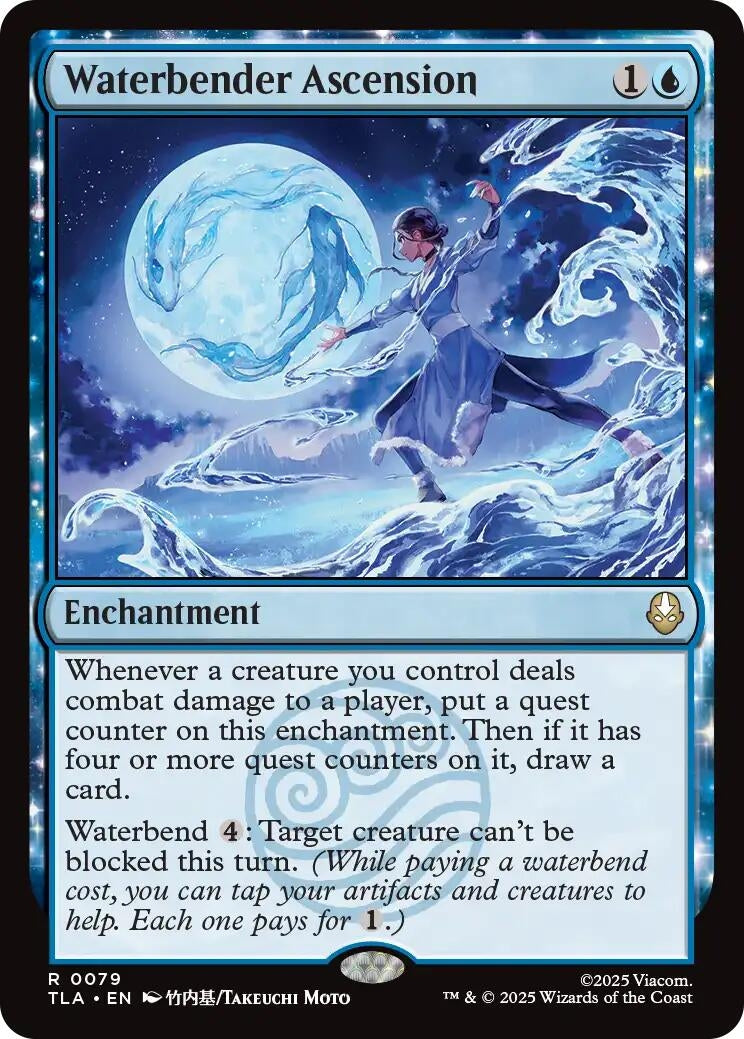 Image for Waterbender Ascension (79) (Avatar: The Last Airbender) - Magic: The Gathering