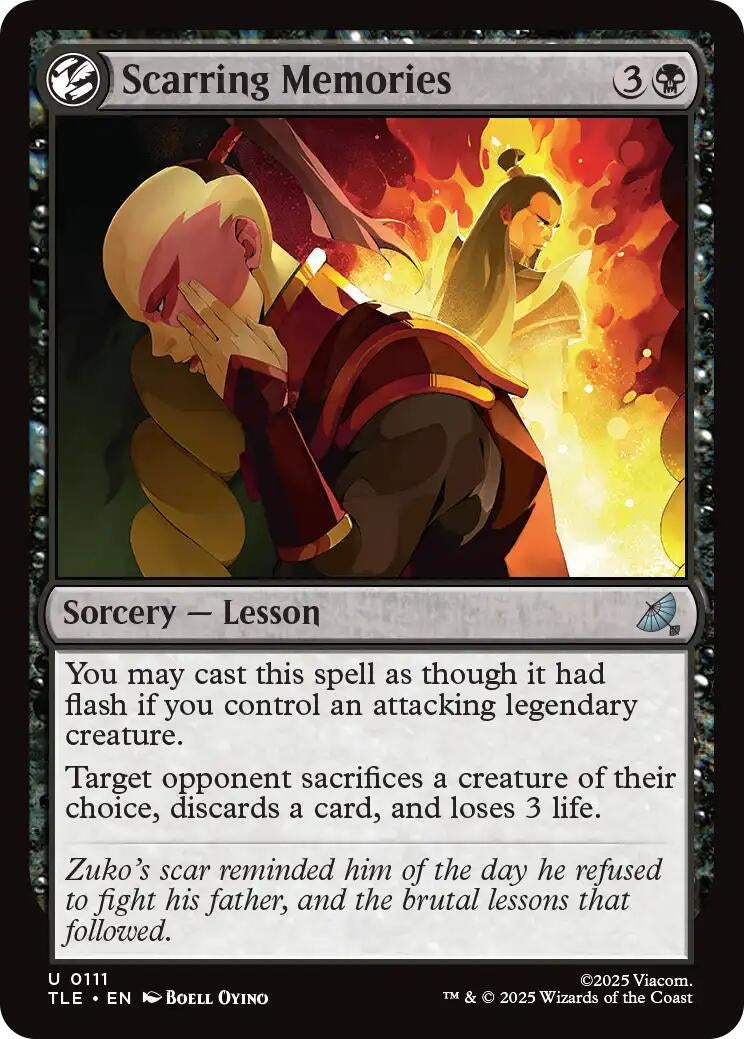 Image for Scarring Memories (111) (Avatar: The Last Airbender: Eternal-Legal) - Magic: The Gathering