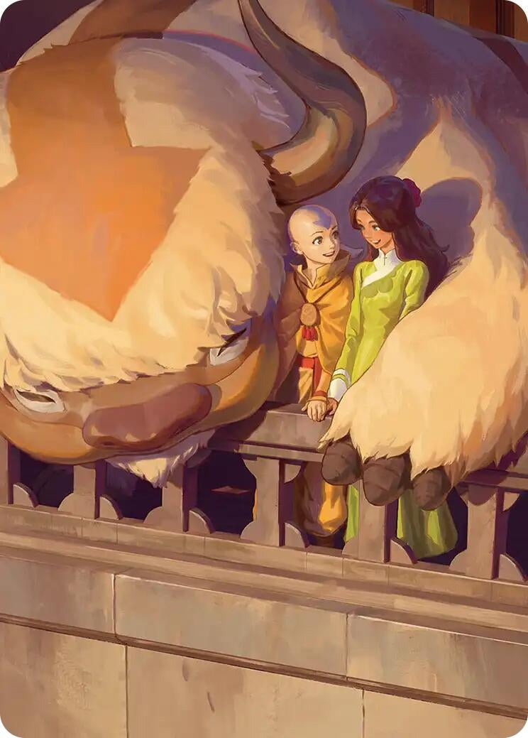 Image for Aang and Katara Art Card (Avatar: The Last Airbender) - Magic: The Gathering