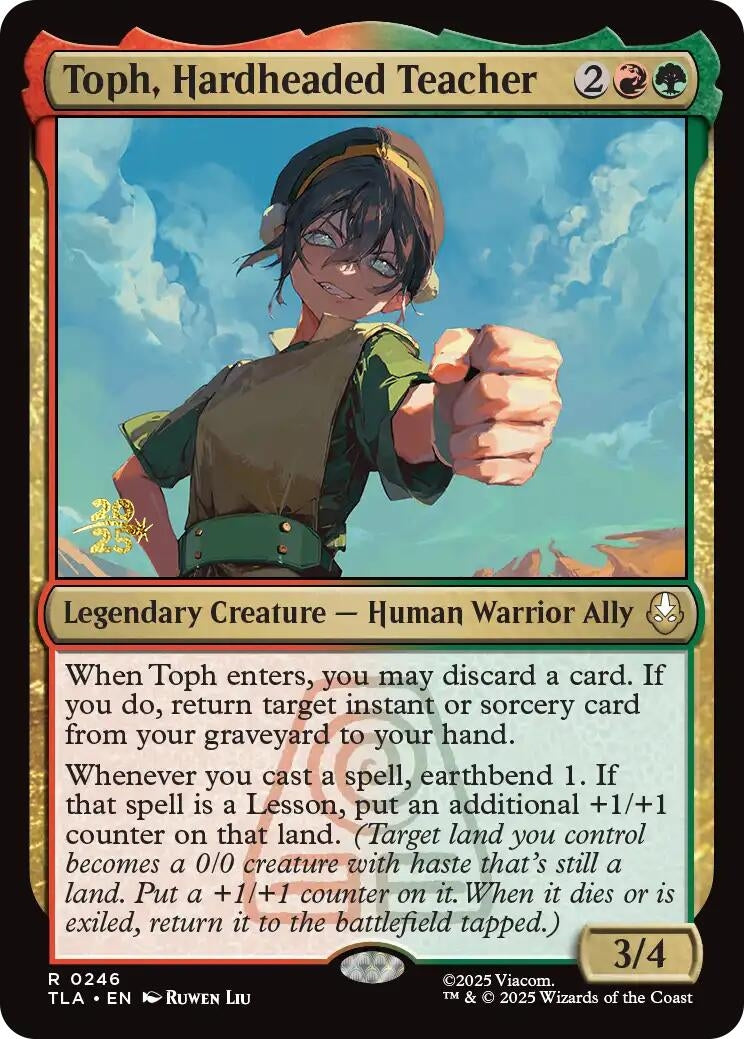 Image for Toph, Hardheaded Teacher (246) (Prerelease Cards) - Magic: The Gathering