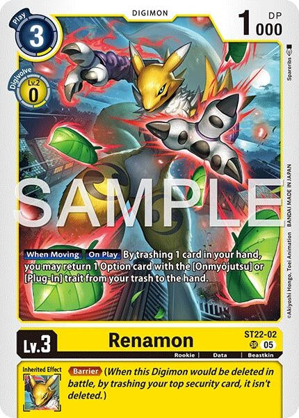 Image for Renamon (ST22-02) (ST22-02 SR) - Digimon Card Game