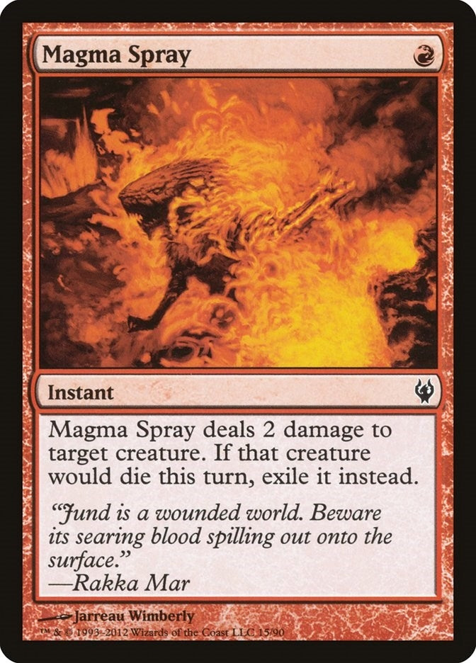 Image for Magma Spray (15) (Duel Decks: Izzet vs. Golgari) - Magic: The Gathering