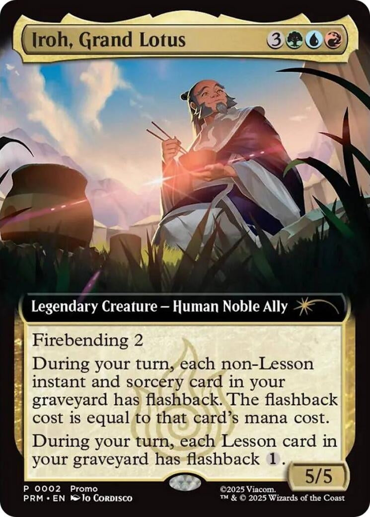 Image for Iroh, Grand Lotus (Extended Art) (2) (Unique and Miscellaneous Promos) - Magic: The Gathering