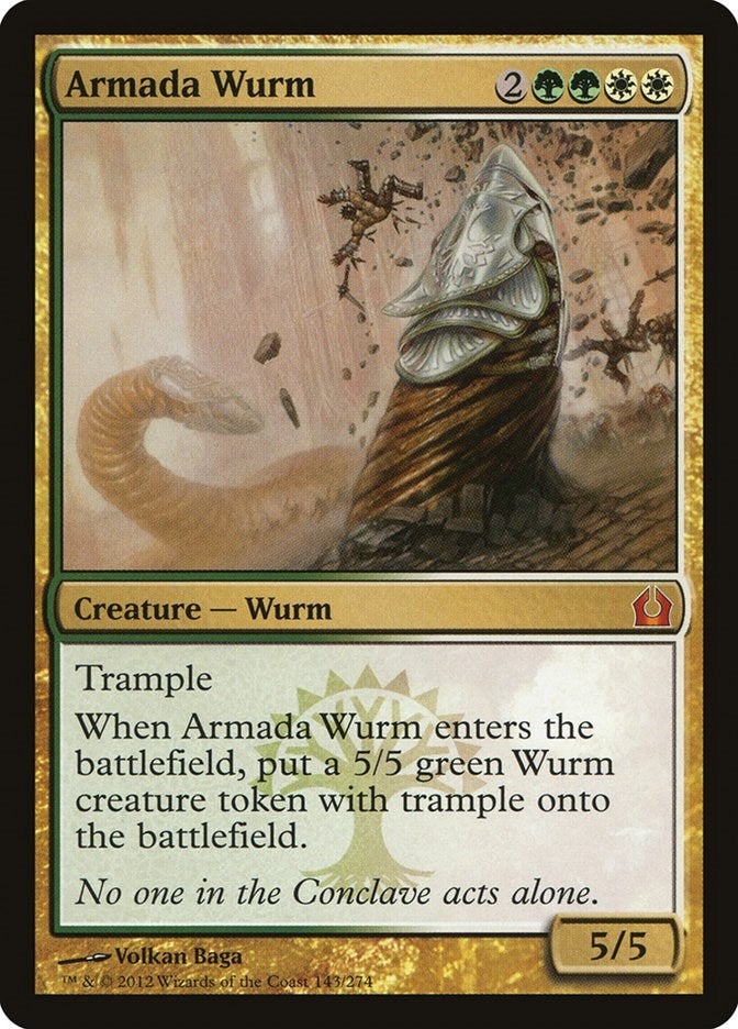 Image for Armada Wurm (143) (Return to Ravnica) - Magic: The Gathering