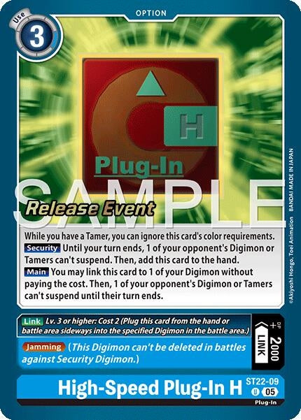 Image for High-Speed Plug-In H (ST22-09) - Digimon Card Game