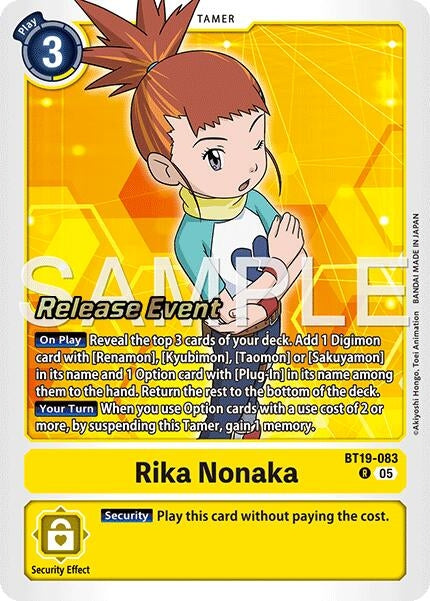 Image for Rika Nonaka (BT19-083) (Alternate Art) (BT19-083 R) - Digimon Card Game