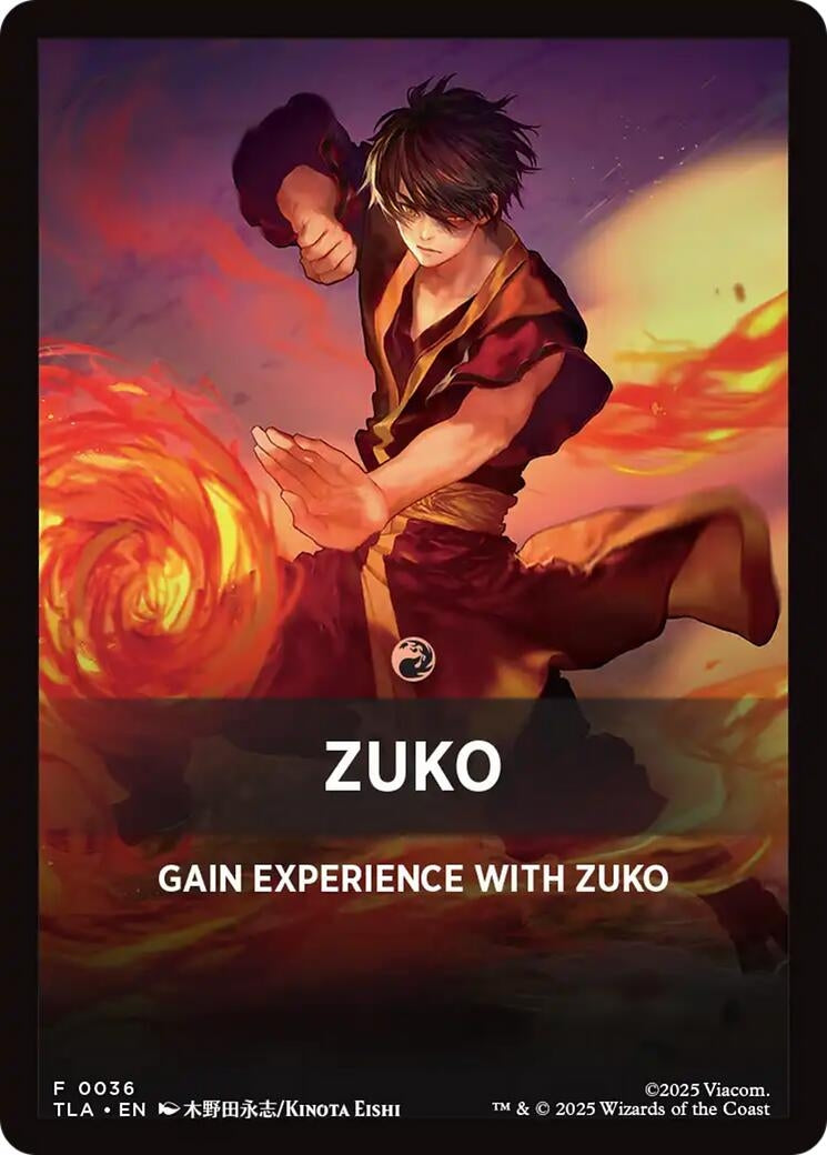 Image for Zuko Theme Card (36) (Avatar: The Last Airbender) - Magic: The Gathering