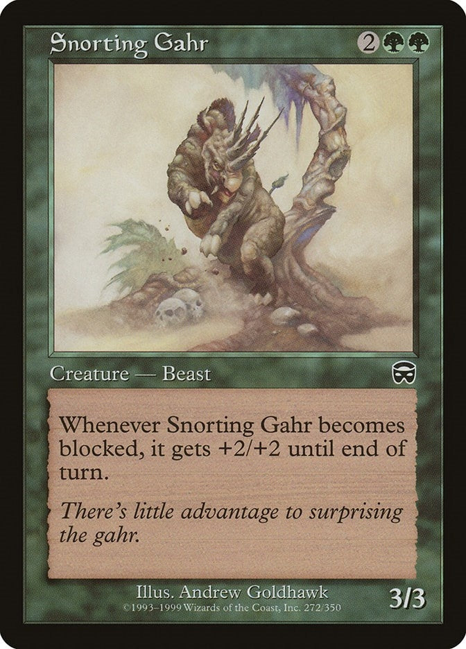 Image for Snorting Gahr (272) (Mercadian Masques) - Magic: The Gathering