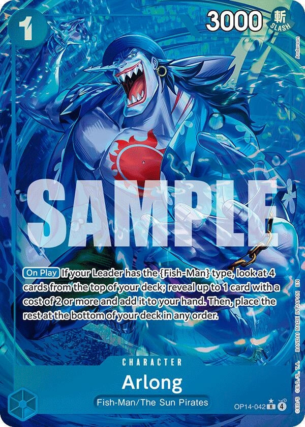 Image for Arlong (Alternate Art) (OP14-042) - One Piece Card Game