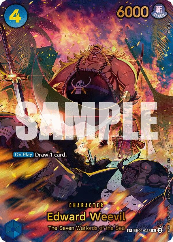 Image for Edward Weevil - EB01-023 (SP) (Alternate Art) (Reprint) (EB01-023) - One Piece Card Game