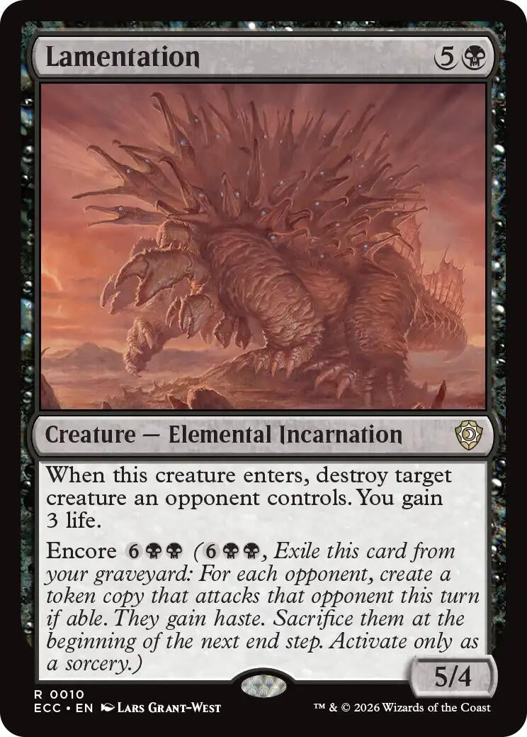 Image for Lamentation (10) (Lorwyn Eclipsed) - Magic: The Gathering
