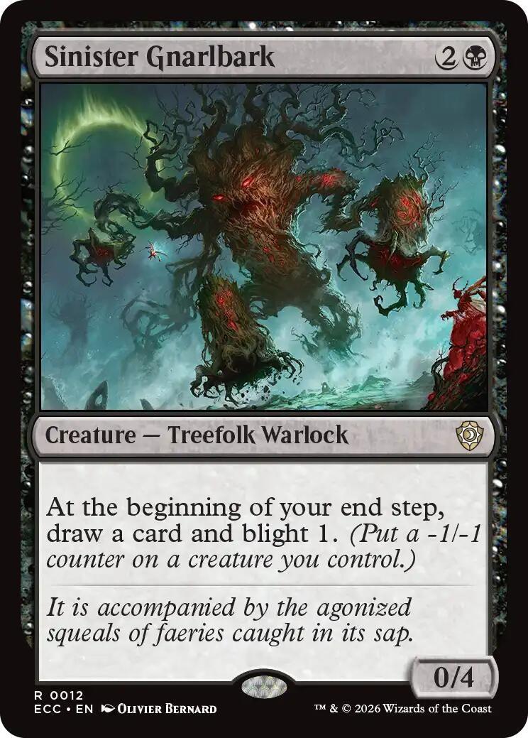 Image for Sinister Gnarlbark (12) (Lorwyn Eclipsed) - Magic: The Gathering