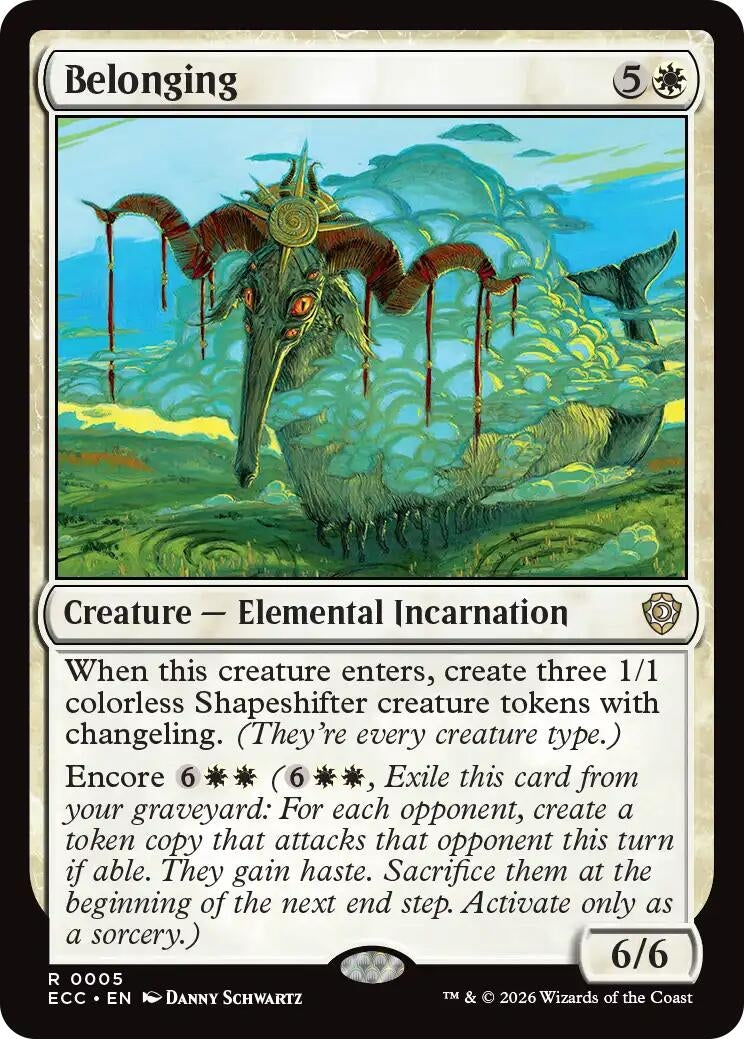 Image for Belonging (5) (Lorwyn Eclipsed) - Magic: The Gathering