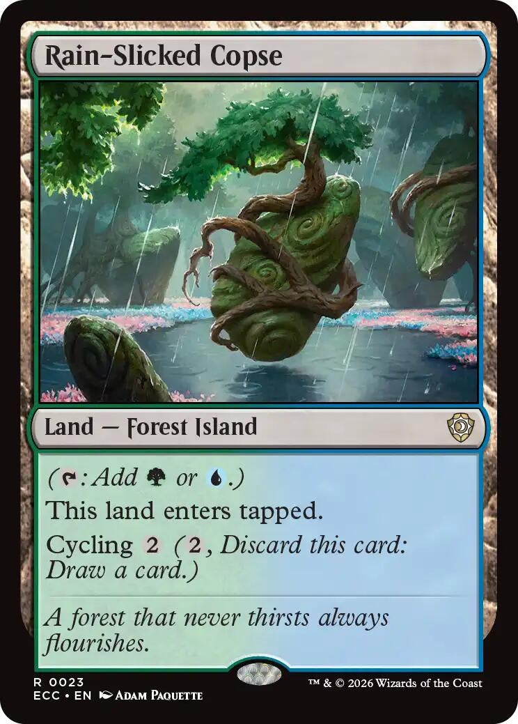 Image for Rain-Slicked Copse (23) (Lorwyn Eclipsed) - Magic: The Gathering