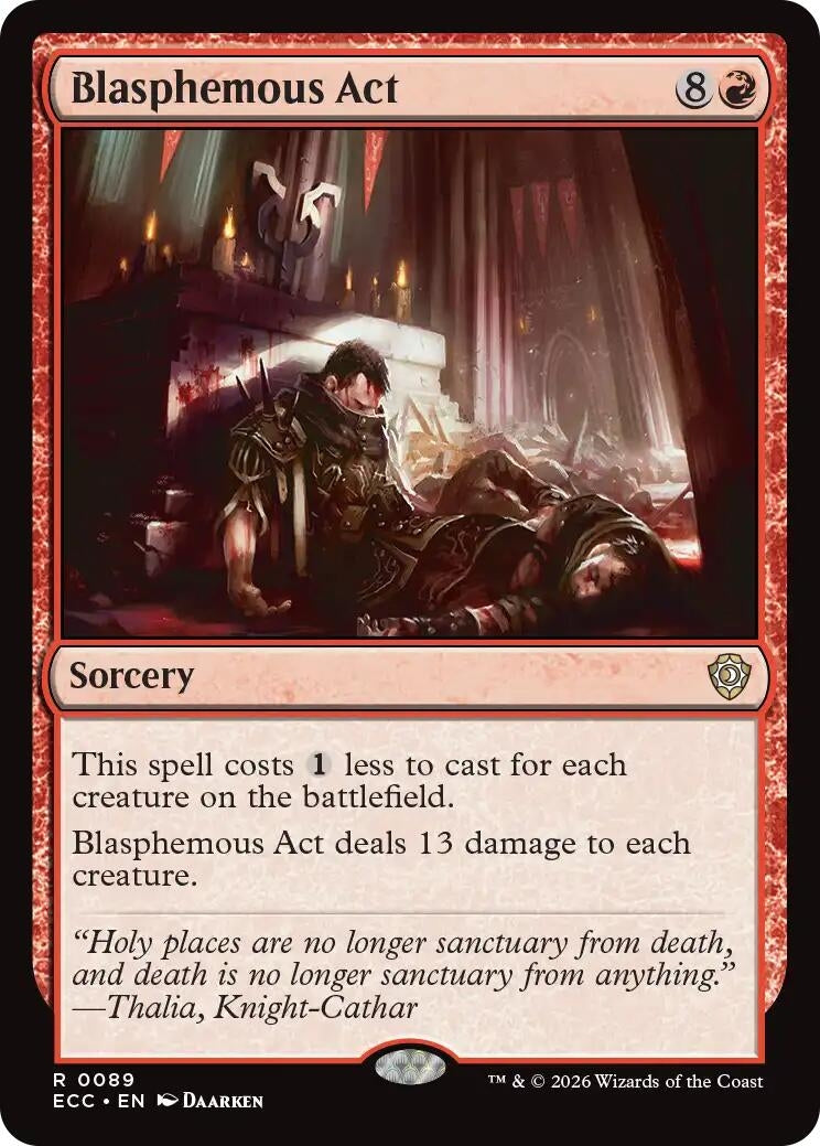 Image for Blasphemous Act (89) (Lorwyn Eclipsed) - Magic: The Gathering