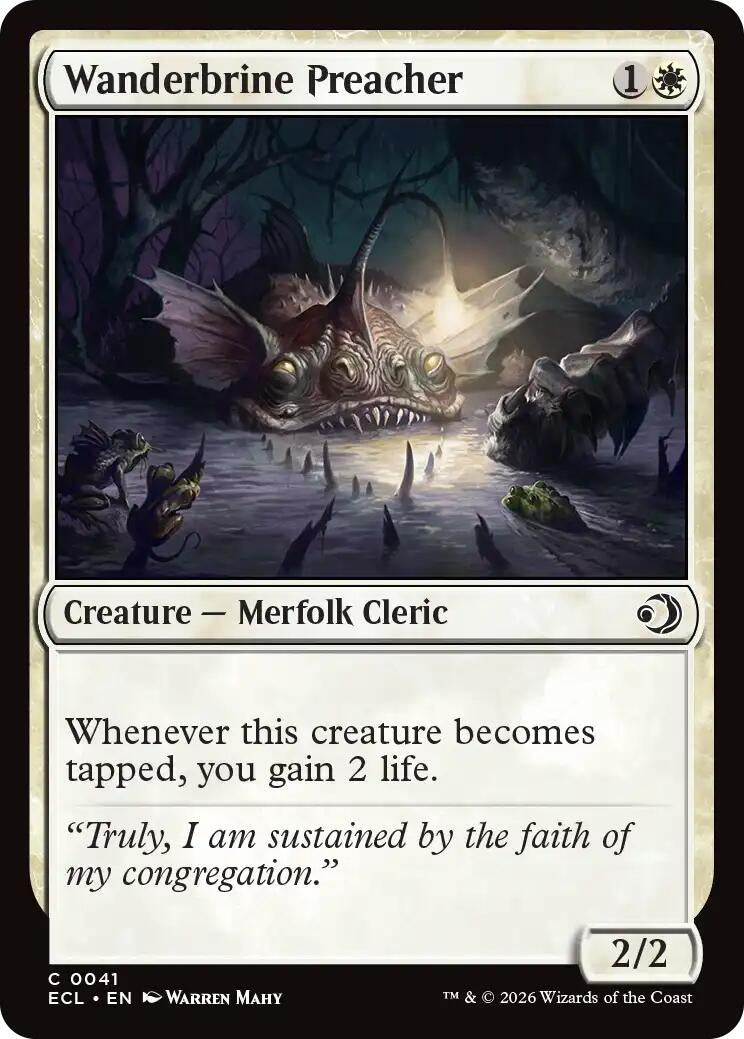 Image for Wanderbrine Preacher (41) (Lorwyn Eclipsed) - Magic: The Gathering