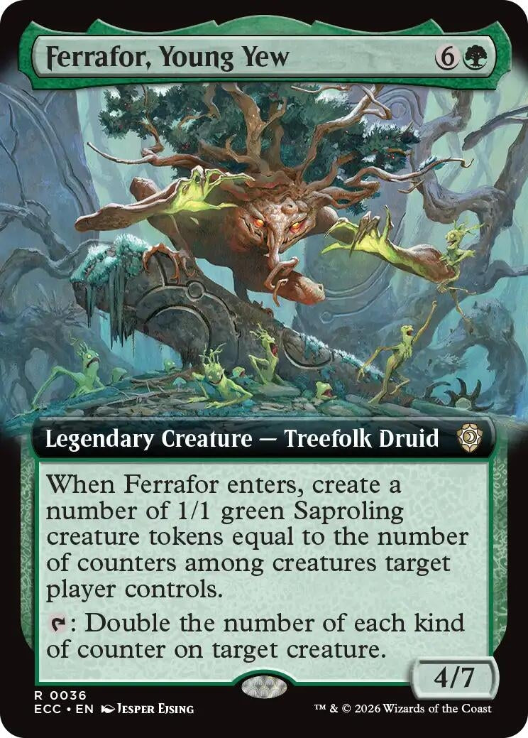 Image for Ferrafor, Young Yew (Extended Art) (36) (Lorwyn Eclipsed) - Magic: The Gathering