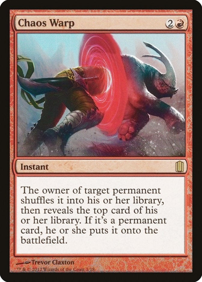 Image for Chaos Warp (1) (Commander's Arsenal) - Magic: The Gathering