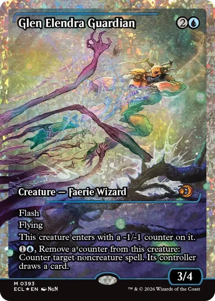 Image for Glen Elendra Guardian (0393) (Showcase) (Fracture Foil) (393) (Lorwyn Eclipsed) - Magic: The Gathering