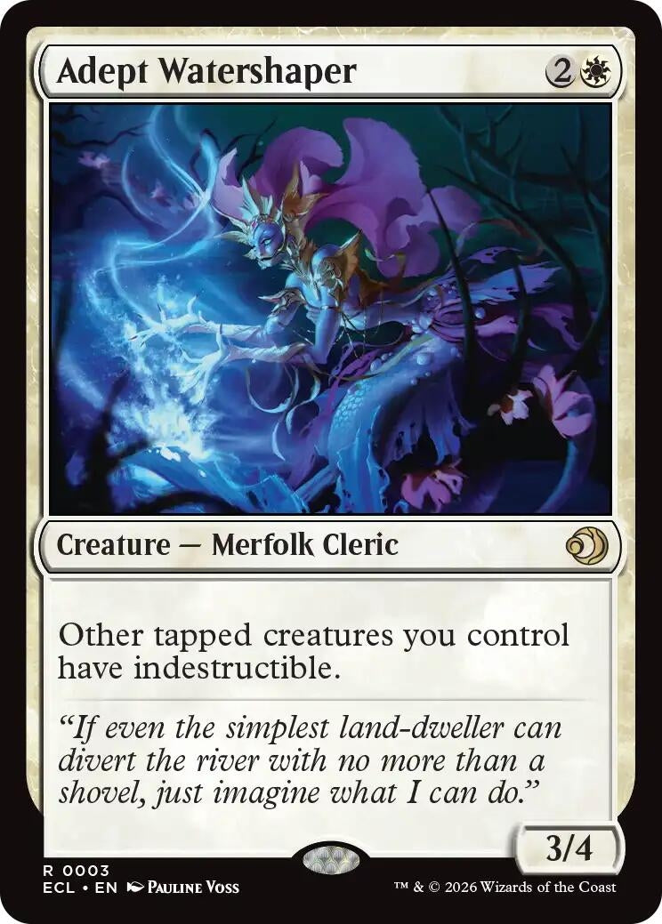 Image for Adept Watershaper (3) (Lorwyn Eclipsed) - Magic: The Gathering