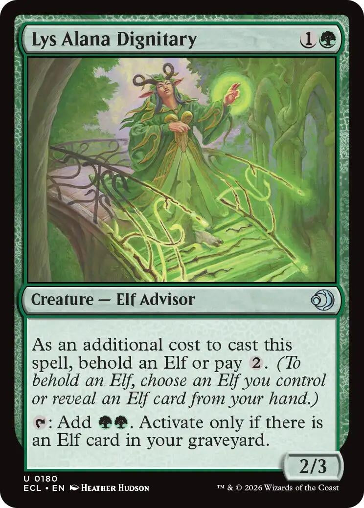 Image for Lys Alana Dignitary (180) (Lorwyn Eclipsed) - Magic: The Gathering