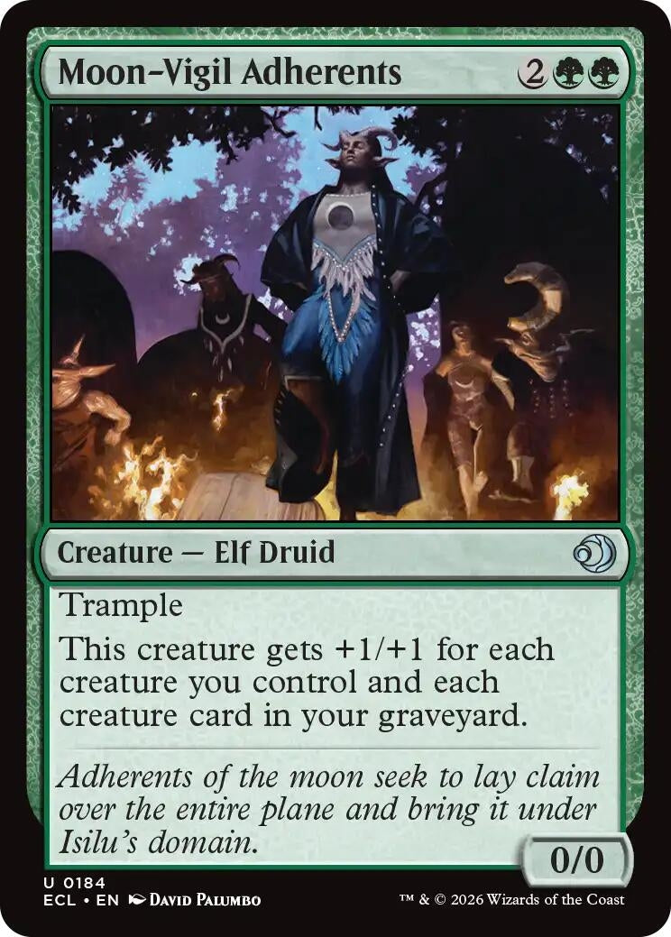 Image for Moon-Vigil Adherents (184) (Lorwyn Eclipsed) - Magic: The Gathering