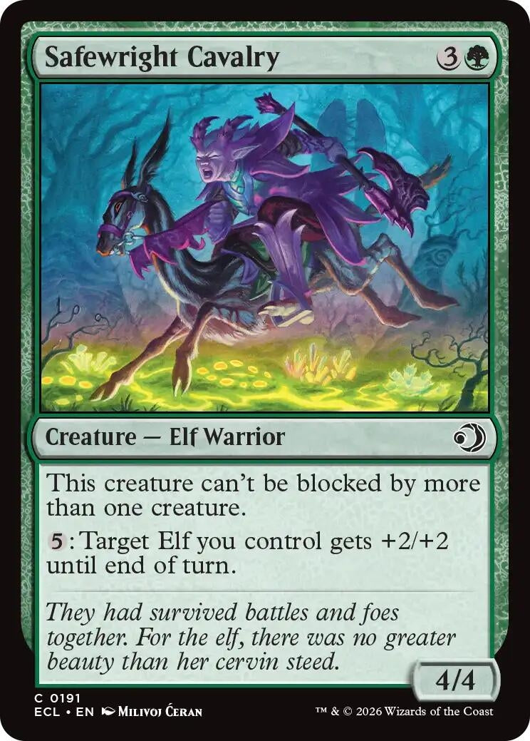Image for Safewright Cavalry (191) (Lorwyn Eclipsed) - Magic: The Gathering