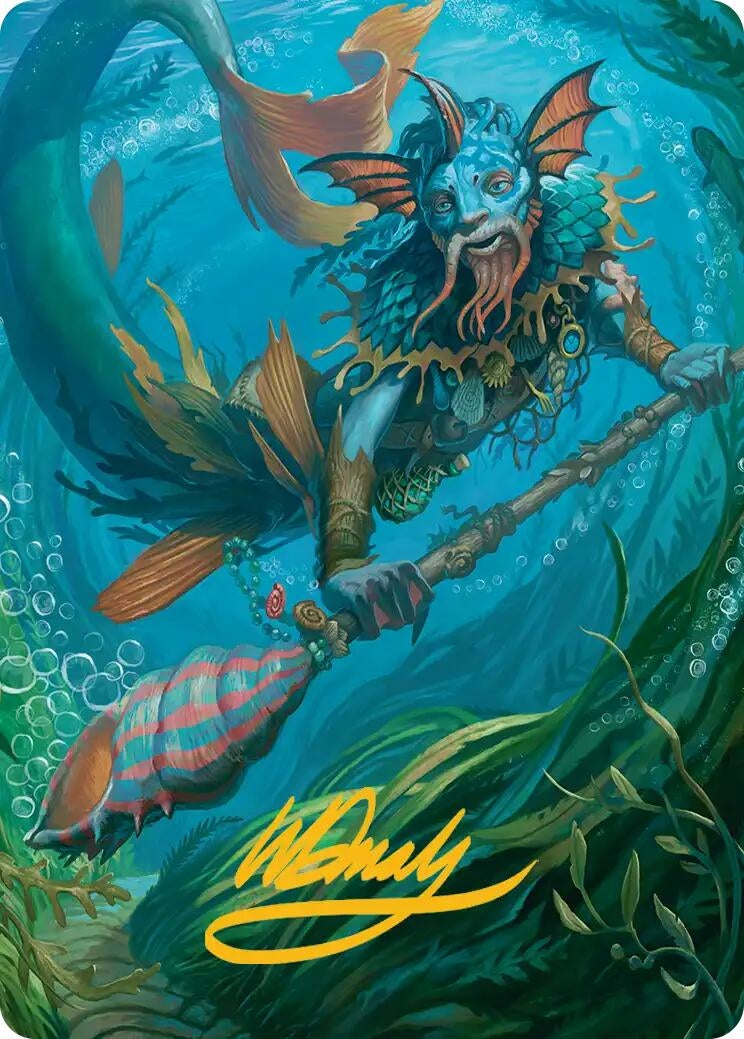 Image for Sygg, Wanderwine Wisdom Art Card (Gold-Stamped Signature) (32) (Lorwyn Eclipsed) - Magic: The Gathering